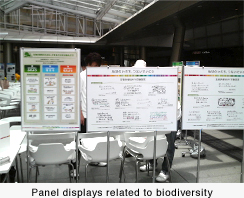 Panel displays related to biodiversity