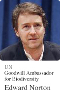 UN Goodwill Ambassador for Biodiversity Edward?Norton