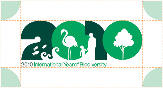 国際生物多様性年ロゴ：余白