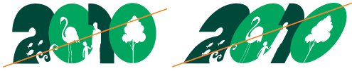 国際生物多様性年ロゴ：禁止事項6