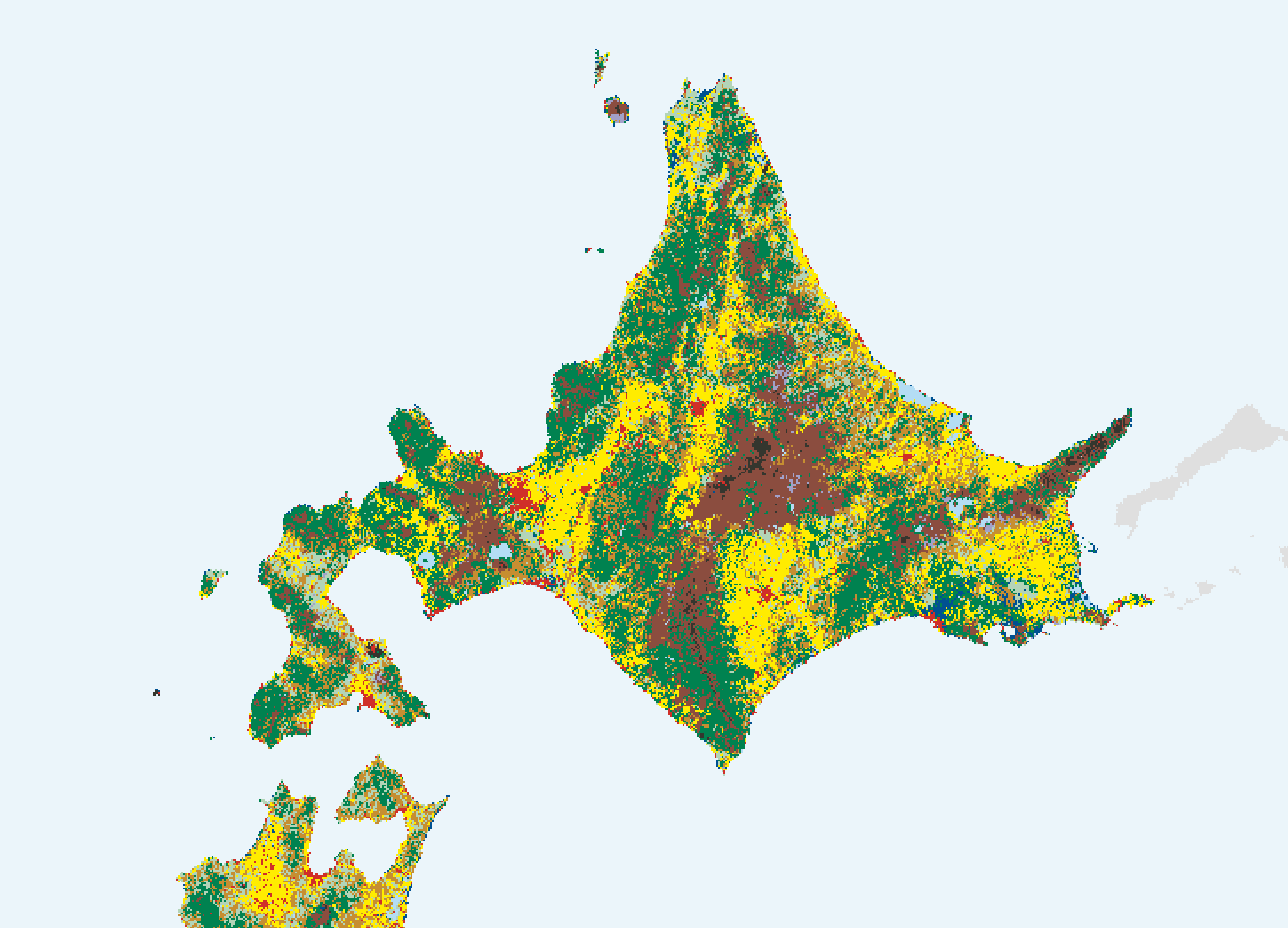日本の現存植生図 北海道 日本の現存植生図 北海道